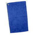 Colored Velour Dobby Hem Golf/ Hand Towel - Blank (16"x25")